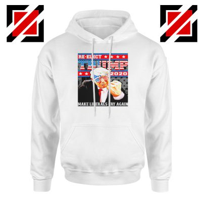 Reelection Trump 2020 White Hoodie
