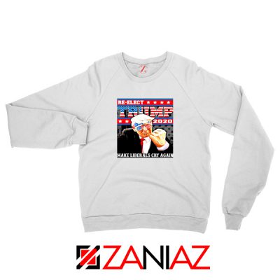Reelection Trump 2020 White Sweatshirt