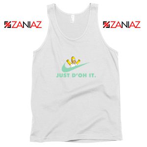 Simpson Just Do It White Tank Top