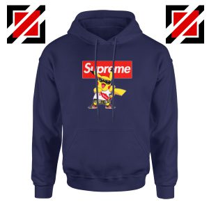 Supreme Pokemon Navy Blue Hoodie