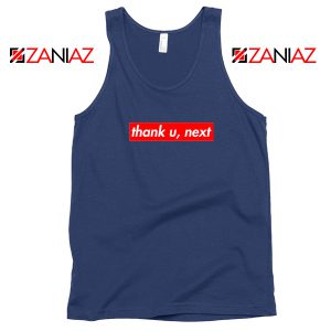 Thank U Next Lyrics Navy Blue Tank Top