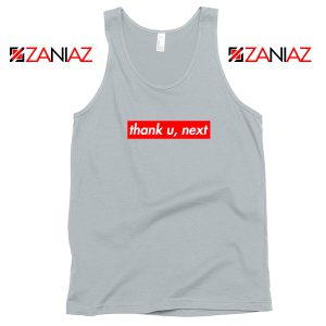 Thank U Next Lyrics Sport Grey Tank Top