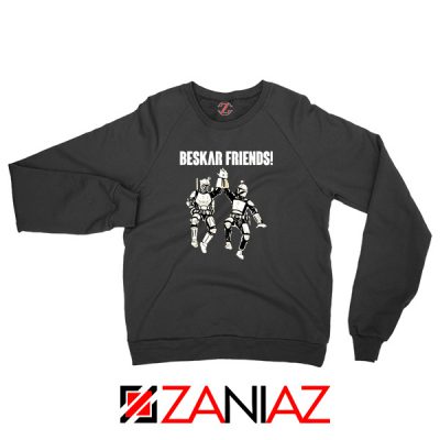 The Mandalorian Beskar Friends Black Sweatshirt