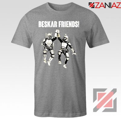 The Mandalorian Beskar Friends Sport Grey Tshirt