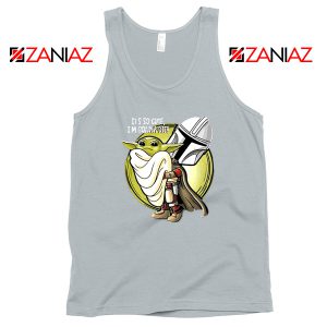 The Mandalorian Hug Baby Yoda Sport Grey Tank Top
