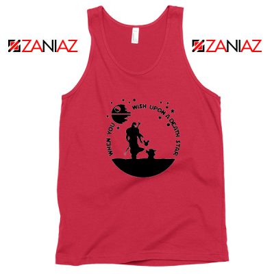 The Mandalorian and Baby Yoda Red Tank Top
