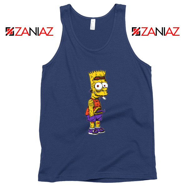 The Scary Bart Navy Tank Top