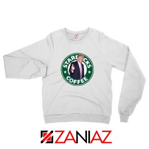 Trump Starbucks Parody White Sweater