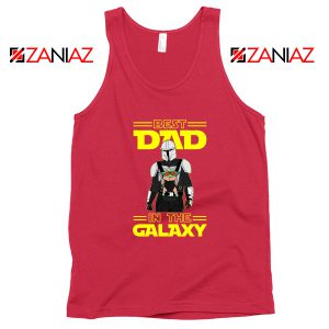 Yoda The Mandalorian Red Tank Top