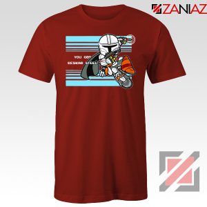 You Got Beskar Steel The Mandalorian Red Tshirt
