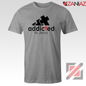 Addicted To Jesus Sport Grey Tshirt