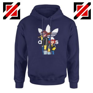 Adidas Parody Stranger Things Navy Blue Hoodie