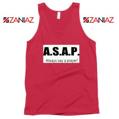 Always Say A Prayer Red Tank Top