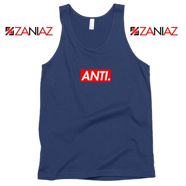 Anti Rihanna Albumn Navy Blue Tank Top