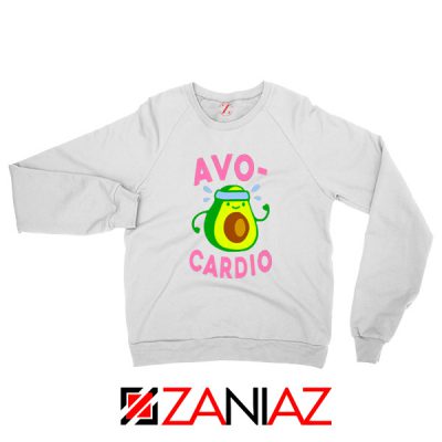 Avocardio Exercise White Sweatshirt