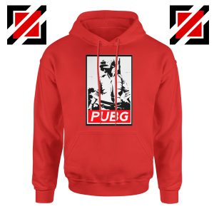 Best PUBG Printed Red Hoodie