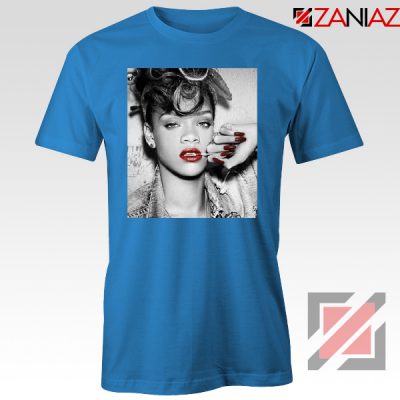 Best Rihanna Pop Singer Blue Tshirt