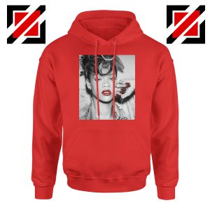 Best Rihanna Pop Singer Red Hoodie