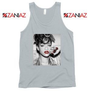 Best Rihanna Pop Singer Sport Grey Tank Top