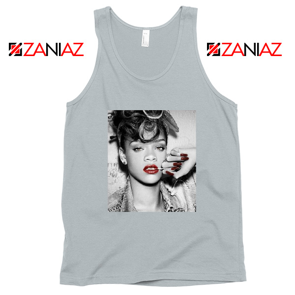 Best Rihanna Pop Singer Sport Grey Tank Top