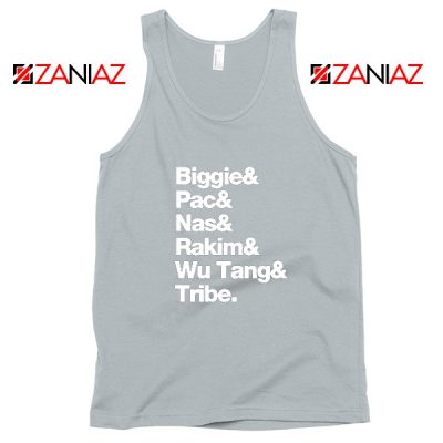 Biggie 2 Pac Nas Rakim Wu Tang Tribe Sport Grey Tank Top