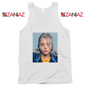 Billie Eilish Girl Star White Tank Top