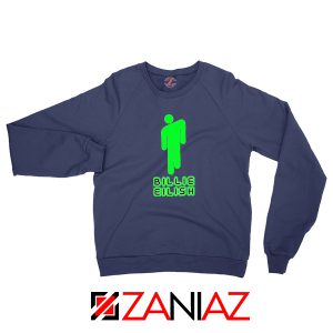 Billie Eilish Pop Singer Navy Blue Sweatshirt