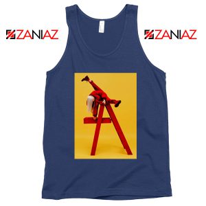 Billie Eilish Tour Navy Blue Tank Top