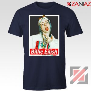 Billie Eilish Womens Navy Blue Tshirt
