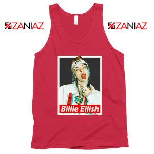 Billie Eilish Womens Red Tank Top