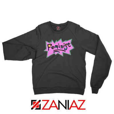 Cheap Feminist Rugrats Black Sweatshirt