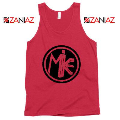Cheap Mike Circle Red Tank Top