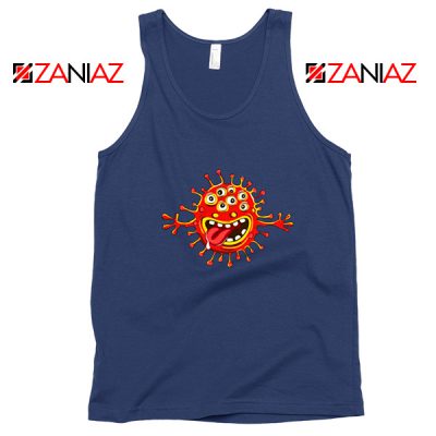 Come To Wuhan Navy Blue Tank Top