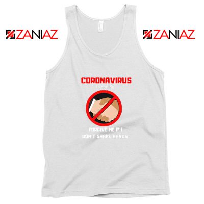 Coronavirus Is Coming White Tank Top