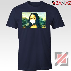 Coronavirus Mona Lisa Navy Blue Tshirt