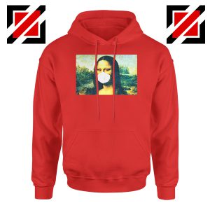 Coronavirus Mona Lisa Red Hoodie