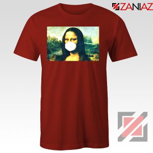 Coronavirus Mona Lisa Red Tshirt