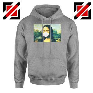 Coronavirus Mona Lisa Sport Grey Hoodie