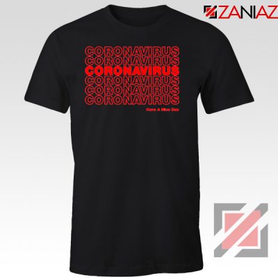 Coronavirus Repeating Black Tshirt