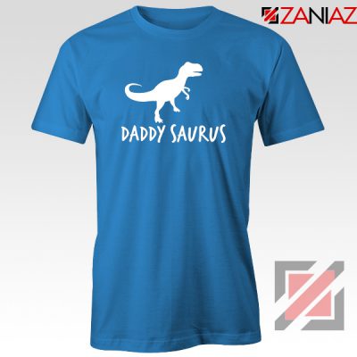 Daddy Saurus Blue Tshirt