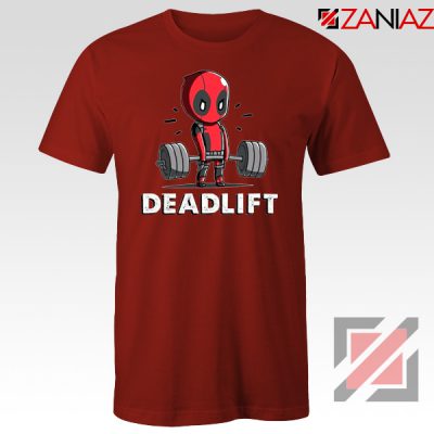 Deadpool Deadlift Red Tshirt