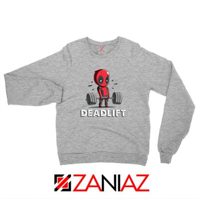 Deadpool Deadlift Sport Grey Sweatshirt