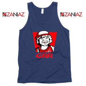 Dustin GRR Parody Navy Blue Tank Top