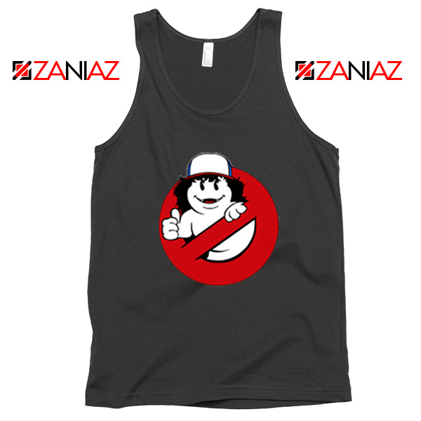 Dustin Ghostbusters Parody Black Tank Top