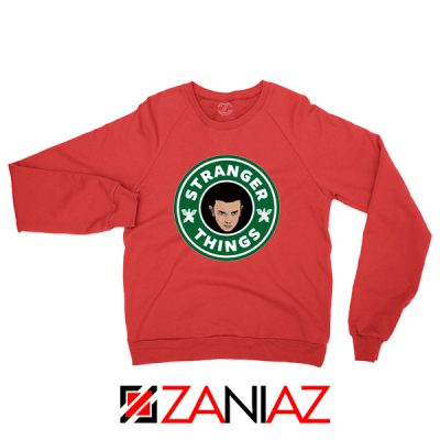Eleven Starbucks Coffee Red Sweatshirt