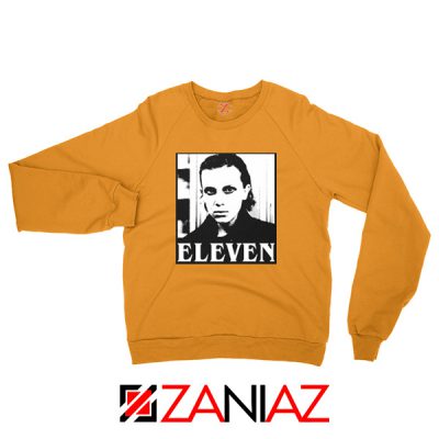 Eleven Stranger Things Graphic Orange Sweatshirt