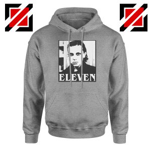 Eleven Stranger Things Graphic Sport Grey Hoodie
