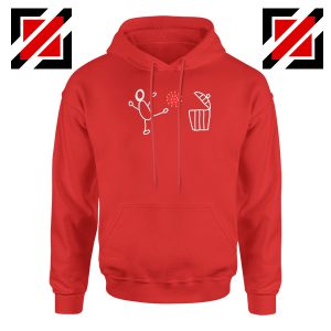 Football Soccer Corona Virus Red Hoodie