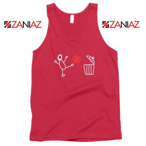Football Soccer Corona Virus Red Tank Top