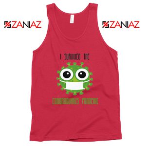 I Survived The Coronavirus Red Tank Top